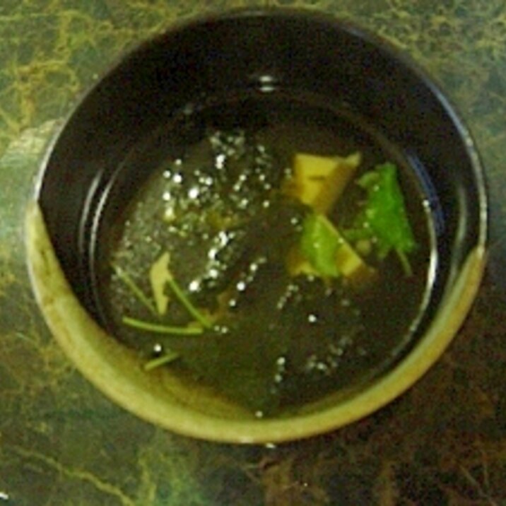 簡単一品☆卵豆腐と韓国海苔の中華スープ